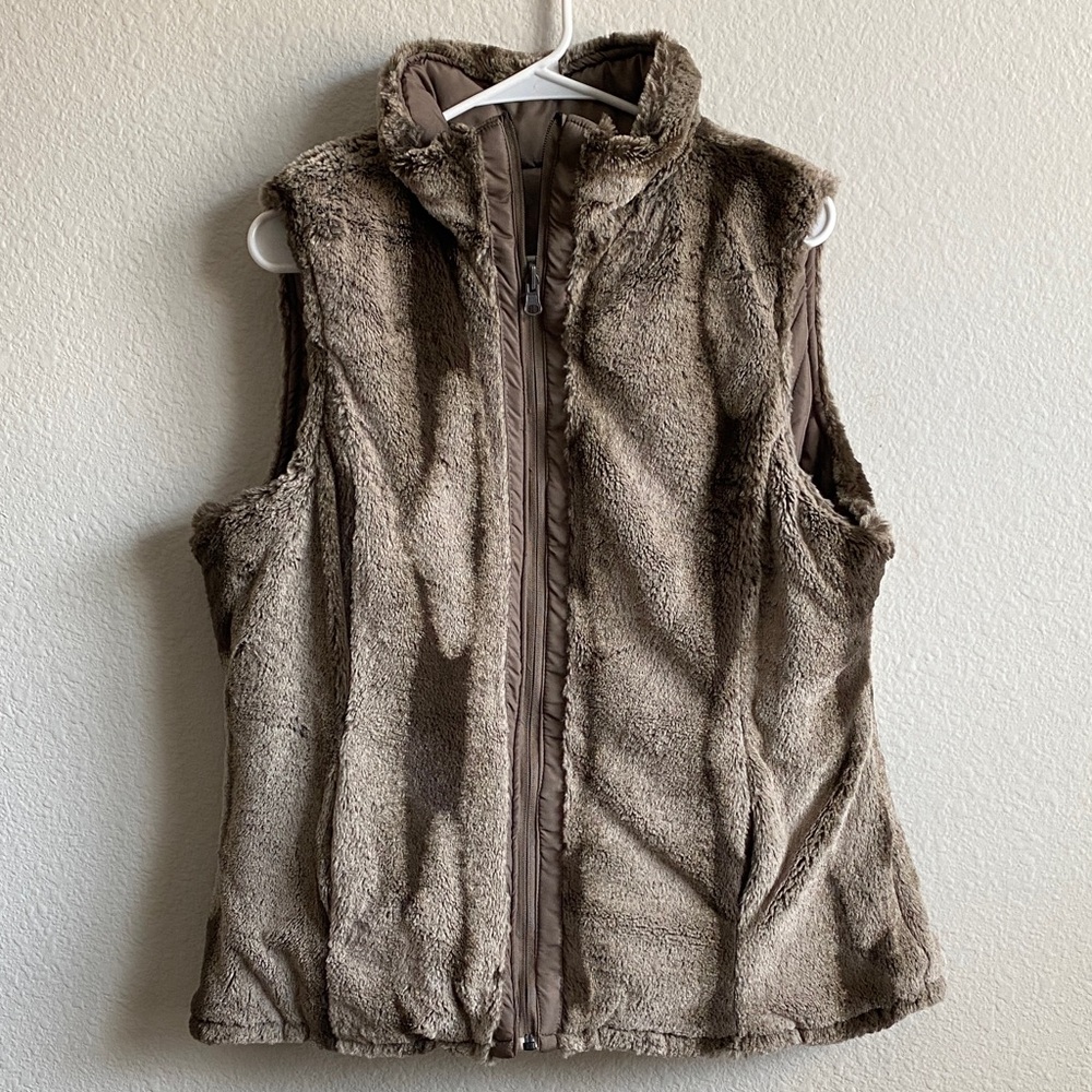 KC Collections Brown Faux Fur Vest